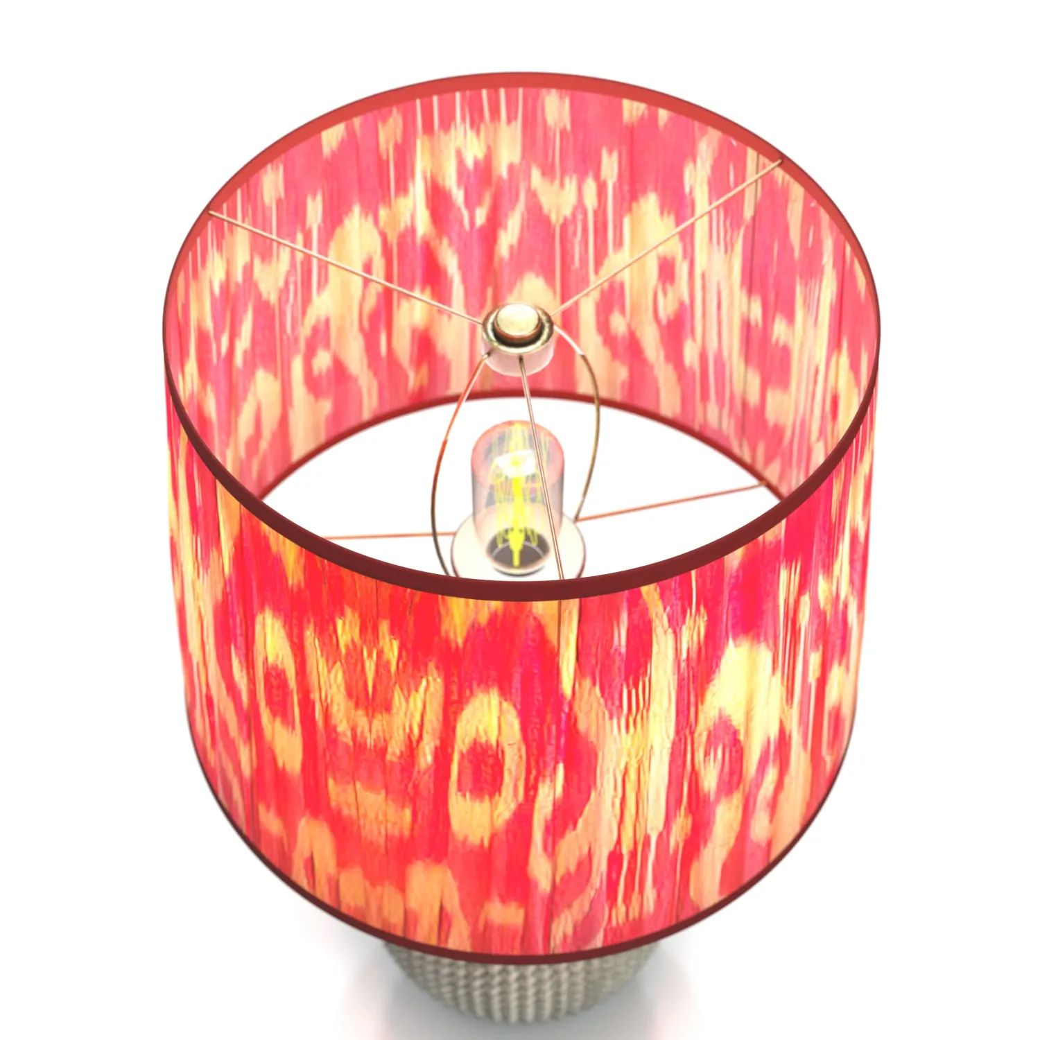 Pineapple Lamp and Silk Ikat Lampshade PBR 3D Model_05